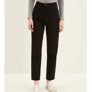 Frank and Oak Stevie high waist jeans in black